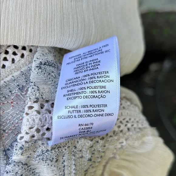 Anthropologie Meave Toronto Maxi Dress Bohemian Boho Embroidered  Flowy Gauze Sm - Picture 8 of 10